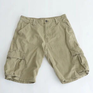 Levi's Tan White Tab Tag 100% Cotton Sku# Wpl 423 Cargo Shorts Size  33